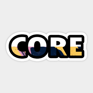 color of core Sticker